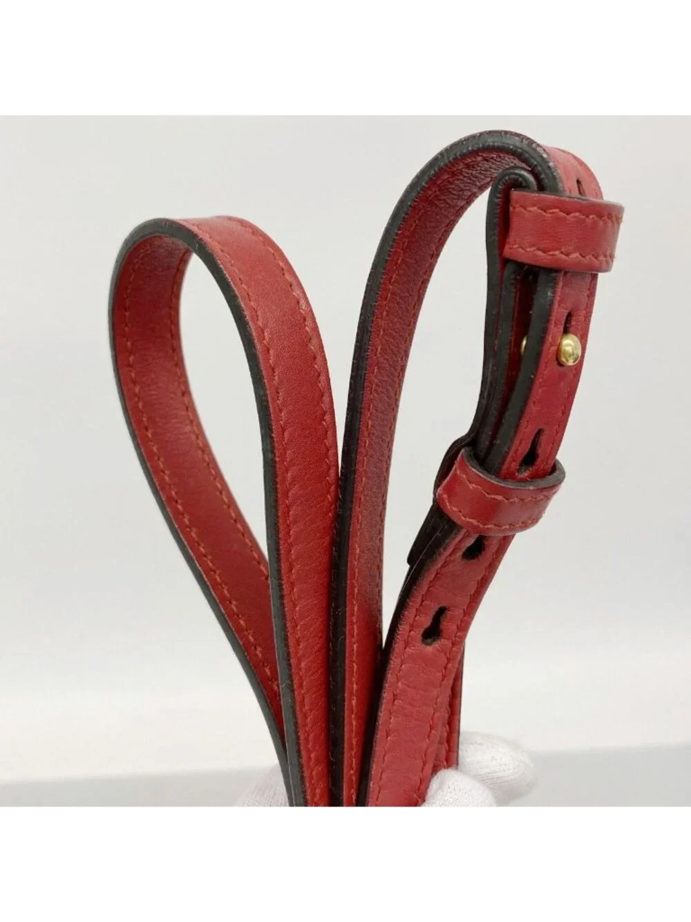 Gucci Shoulder Bag GG Marmont Leather Red Gold